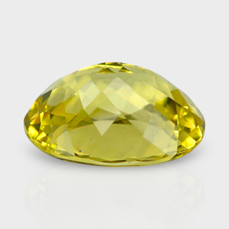 Yellow Beryl 13x11mm Faceted Oval AAA Grade Loose Gemstone - 158256