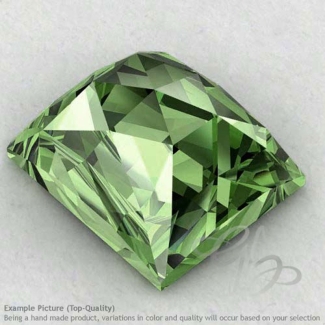 Green Amethyst Baguette Shape Calibrated Cabochons