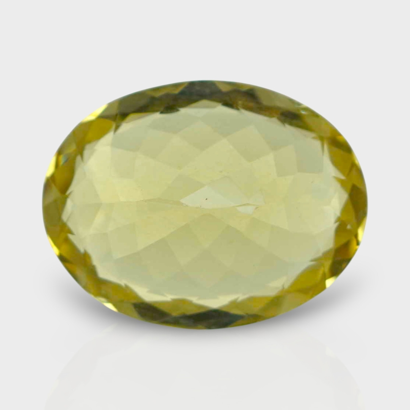 Yellow Beryl 16.5x13mm Faceted Oval AAA Grade Loose Gemstone - 158229