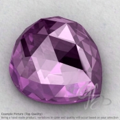 Brazilian Amethyst Heart Shape Calibrated Cabochons