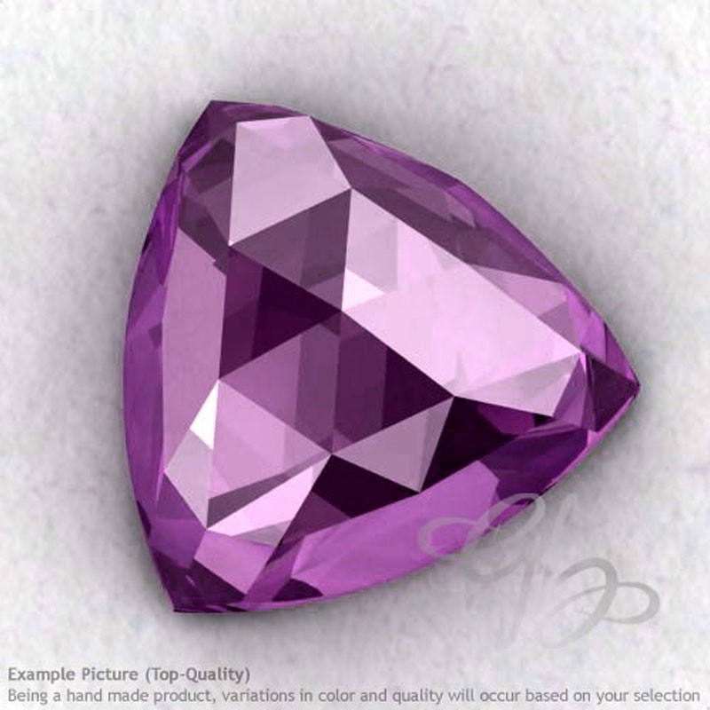 Brazilian Amethyst Trillion Shape Calibrated Cabochons