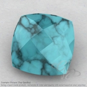 Turquoise Square Cushion Shape Calibrated Briolettes
