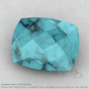 Turquoise Cushion Shape Calibrated Briolettes