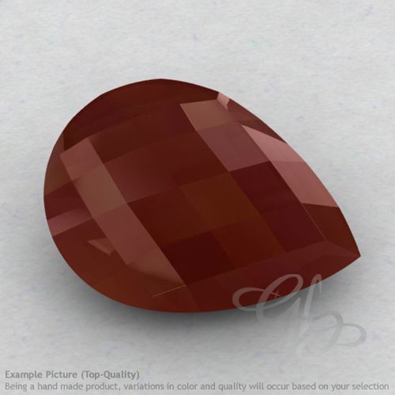 Red Onyx Pear Shape Calibrated Briolettes