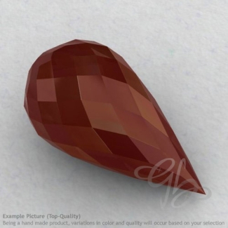 Red Onyx Drops Shape Calibrated Briolettes