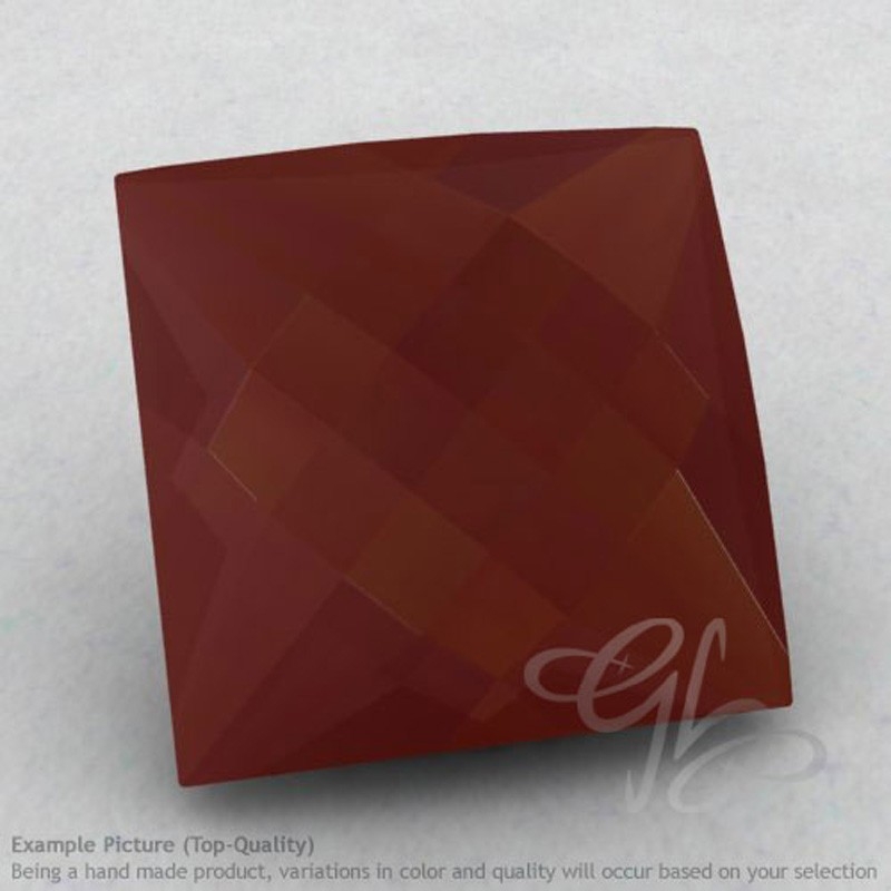 Red Onyx Square Shape Calibrated Briolettes