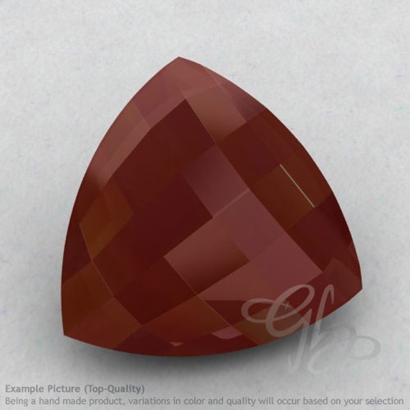 Red Onyx Trillion Shape Calibrated Briolettes