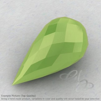 Lime Chalcedony Drops Shape Calibrated Briolettes