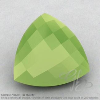 Lime Chalcedony Trillion Shape Calibrated Briolettes