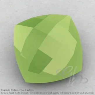 Lime Chalcedony Square Cushion Shape Calibrated Briolettes