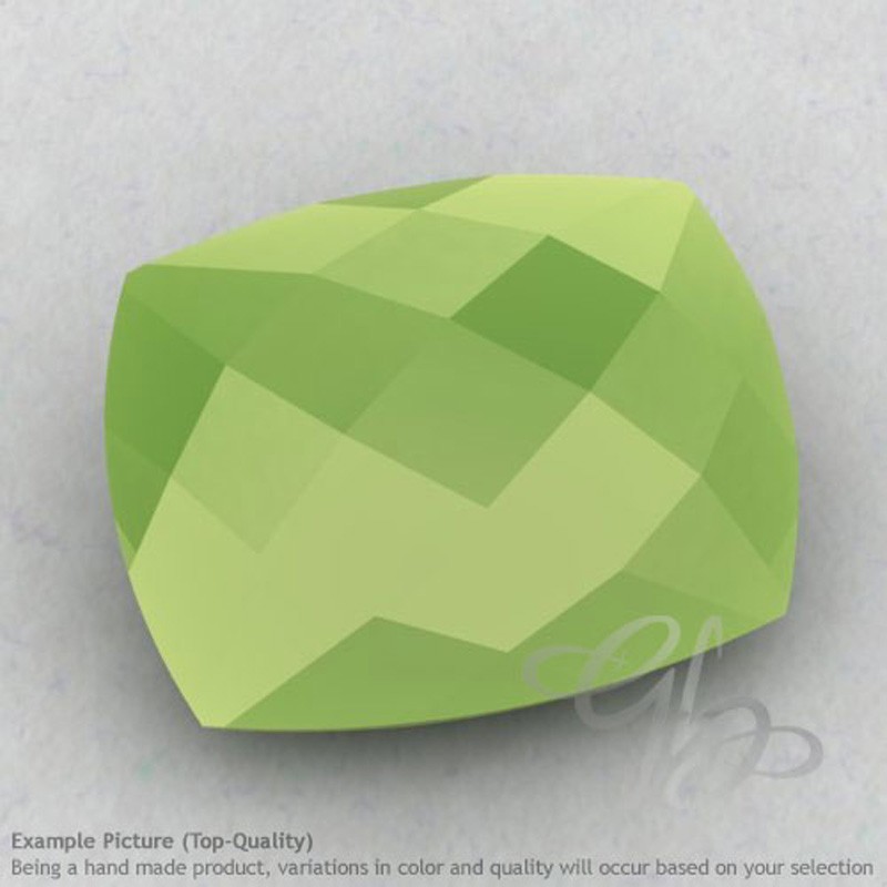 Lime Chalcedony Cushion Shape Calibrated Briolettes