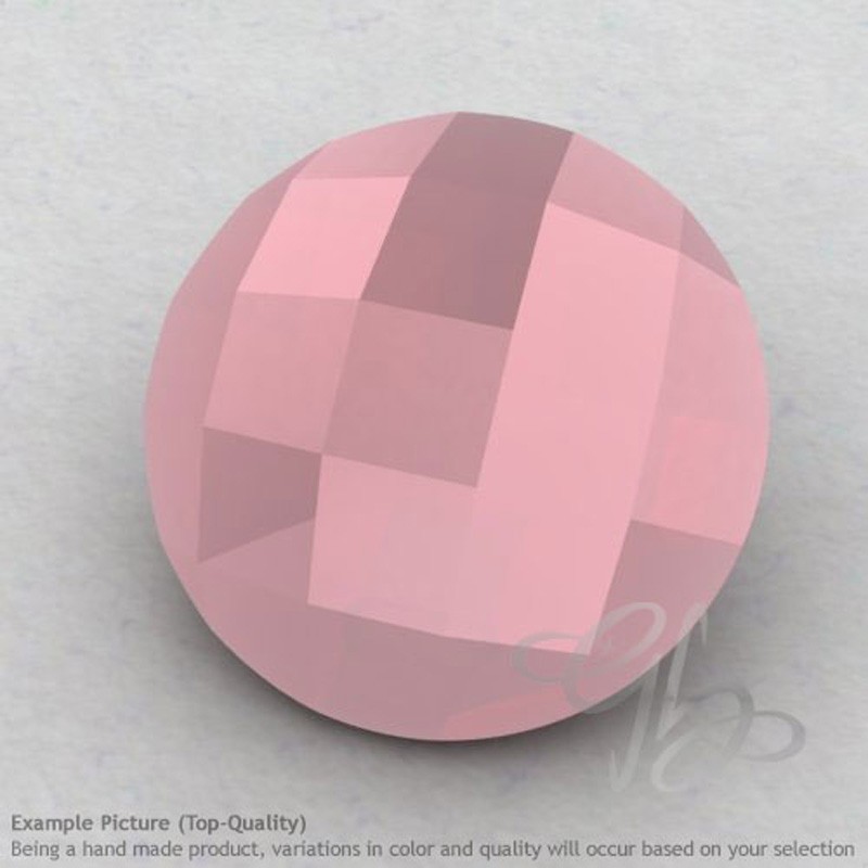 Pink Chalcedony Round Shape Calibrated Briolettes