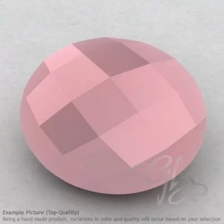 Pink Chalcedony Oval Shape Calibrated Briolettes