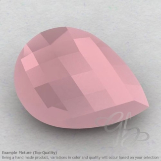 Pink Chalcedony Pear Shape Calibrated Briolettes