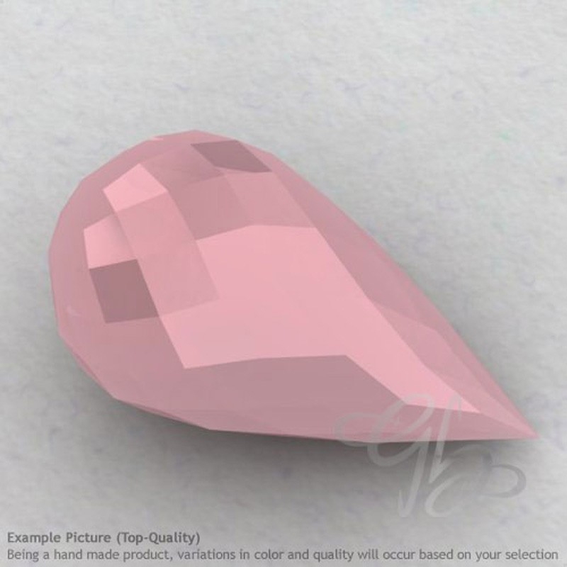 Pink Chalcedony Drops Shape Calibrated Briolettes