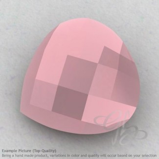 Pink Chalcedony Heart Shape Calibrated Briolettes