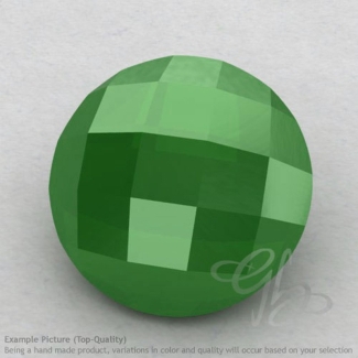 Natural Green Chalcedony Round Shape Calibrated Briolettes