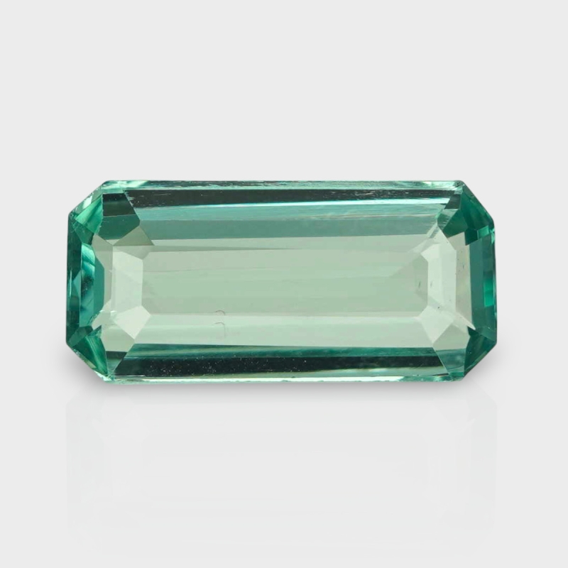 Green Kunzite 18.88x7.50mm Step Cut Octagon AAA Loose Gemstone - 182007