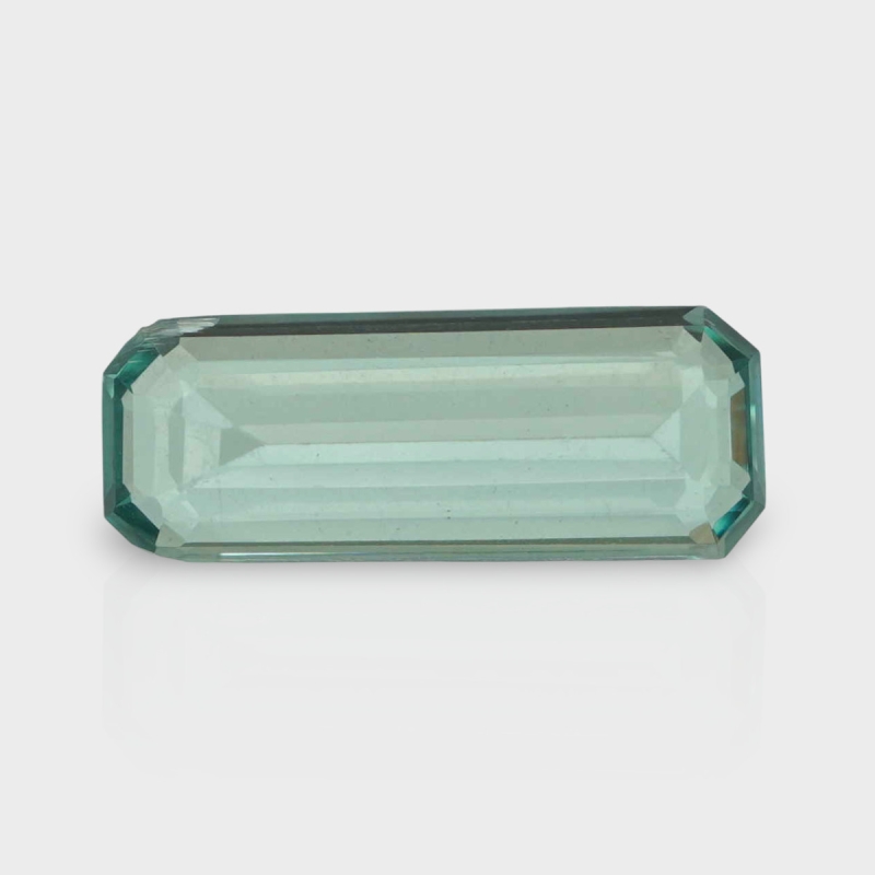 Green Kunzite 17.98x6.91mm Faceted Octagon AA Loose Gemstone - 182006