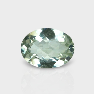 Green Amethyst 15.81x11.85mm Checkerboard Oval AAA Loose Gemstone - 182011