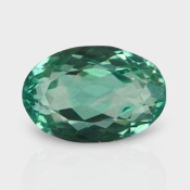 Green Kunzite 11.12x7.38mm Faceted Oval AA+ Loose Gemstone - 182009