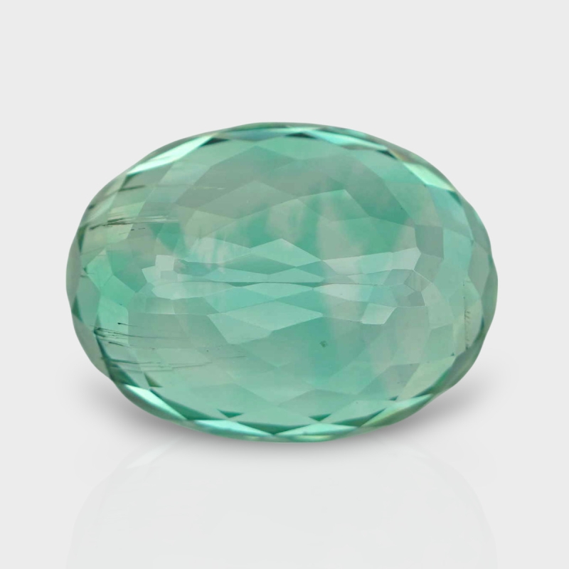 Green Kunzite 19.04x14.22mm Faceted Oval AAA Loose Gemstone - 182002