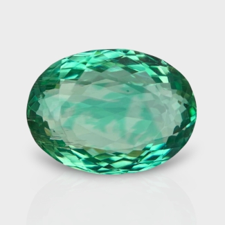 Green Kunzite 19.04x14.22mm Faceted Oval AAA Loose Gemstone - 182002