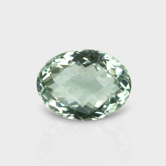 Green Amethyst 17.80x13.45mm Checkerboard Oval AAA Loose Gemstone - 181599