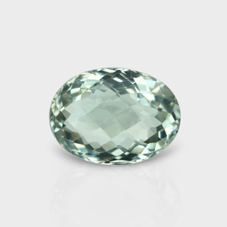 Green Amethyst 18.04x13.35mm Checkerboard Oval AAA Loose Gemstone - 181601
