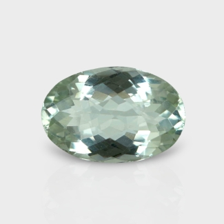 Green Amethyst 17.25x11.50mm Checkerboard Oval AAA Loose Gemstone - 181603