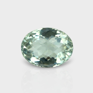 Green Amethyst 17.92x13.81mm Checkerboard Oval AAA Loose Gemstone - 181605