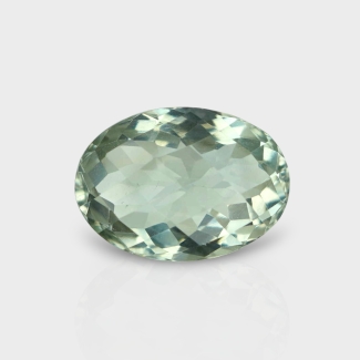 Green Amethyst 16.83x12.14mm Checkerboard Oval AAA Loose Gemstone - 181608