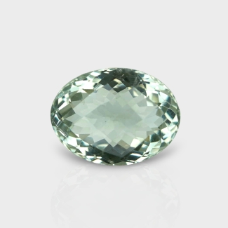 Green Amethyst 15.45x11.20mm Checkerboard Oval AAA Loose Gemstone - 181611