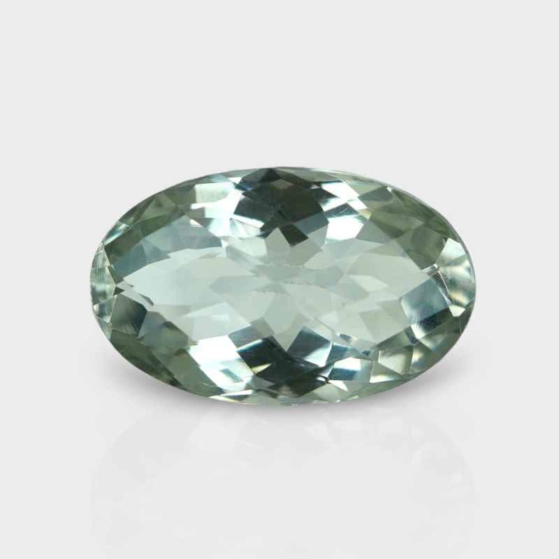 Green Amethyst 18.80x11.70mm Checkerboard Oval AAA Loose Gemstone - 181615