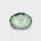 Green Amethyst 15.85x12.20mm Checkerboard Oval AAA Loose Gemstone - 181616