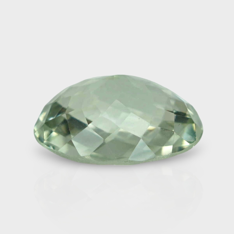 Green Amethyst 15.85x12.20mm Checkerboard Oval AAA Loose Gemstone - 181616