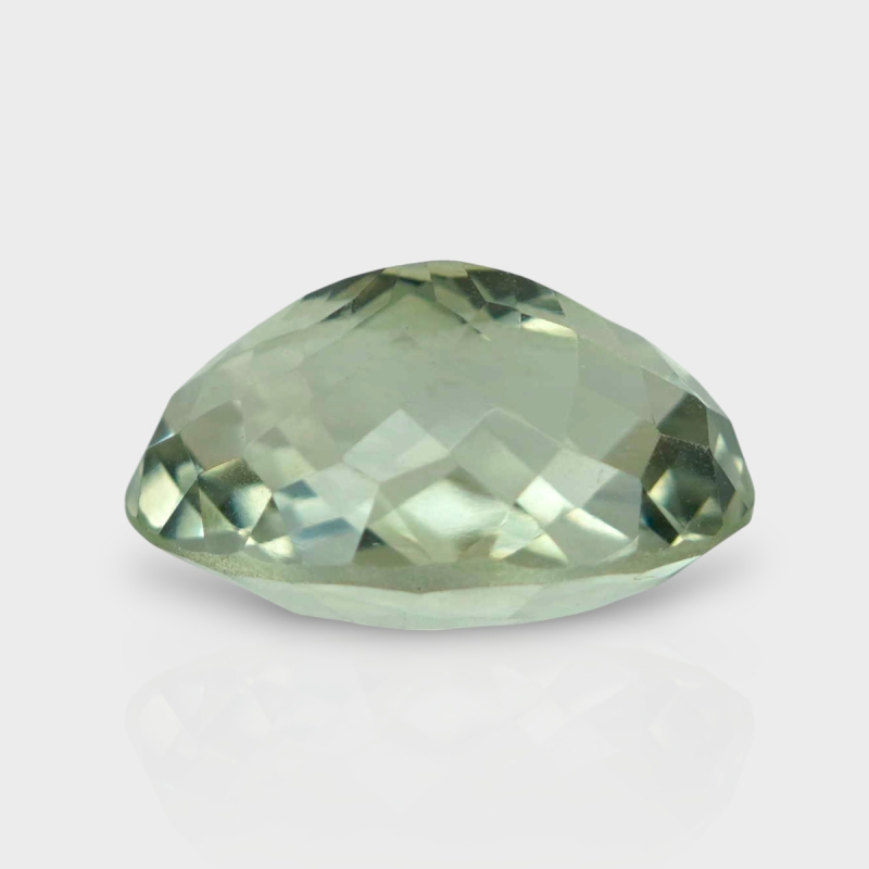 Green Amethyst 17.25x12.95mm Checkerboard Oval AAA Loose Gemstone - 181617