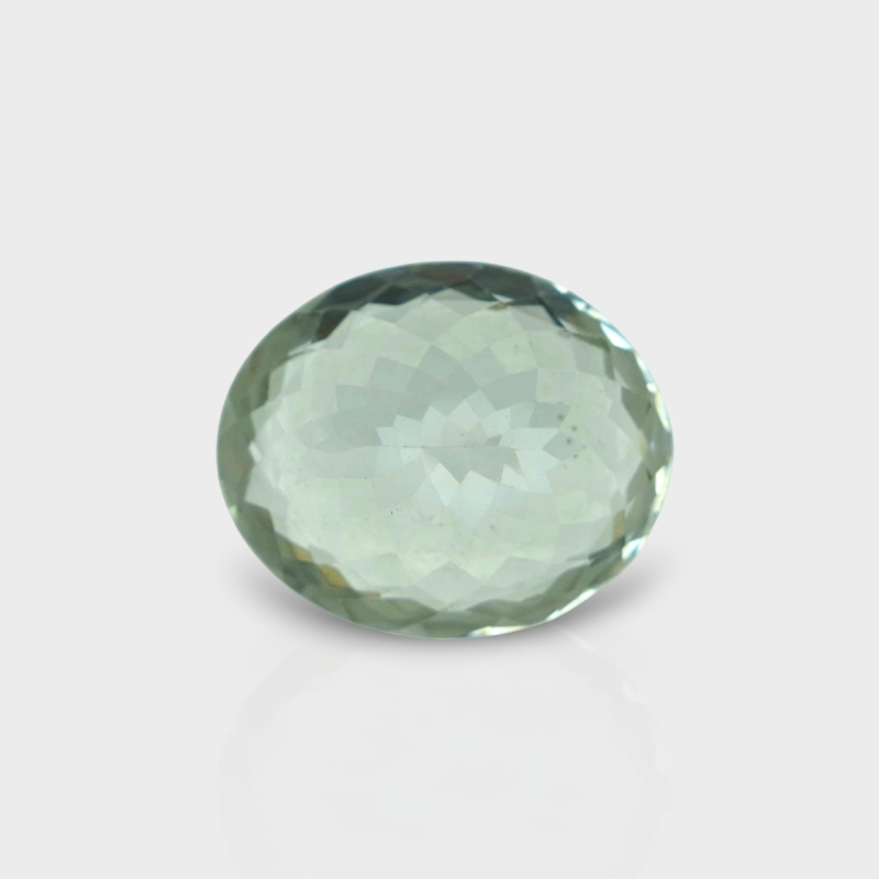 Green Amethyst 18.55x15.30mm Faceted Oval AAA Loose Gemstone - 181618
