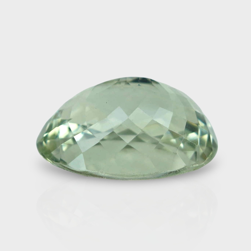 Green Amethyst 18.55x15.30mm Faceted Oval AAA Loose Gemstone - 181618