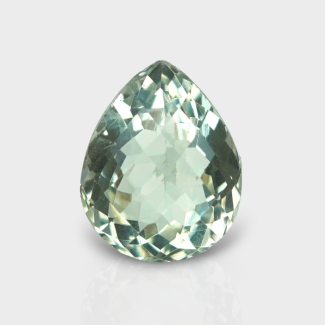 Green Amethyst 15.10x11.90mm Checkerboard Pear AAA Loose Gemstone - 181626