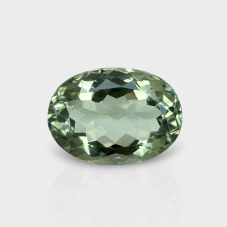 Green Amethyst 17.95x13.05mm Faceted Oval AAA Loose Gemstone - 181629