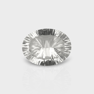 Crystal Quartz 20x15mm Concave Cut Oval AAA Loose Gemstone - 181927