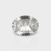 Crystal Quartz 20x15mm Concave Cut Oval AAA Loose Gemstone - 181927