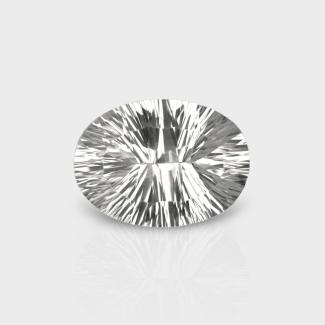 Crystal Quartz 18x13mm Concave Cut Oval AAA Loose Gemstone - 181944
