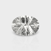 Crystal Quartz 18x13mm Concave Cut Oval AAA Loose Gemstone - 181944