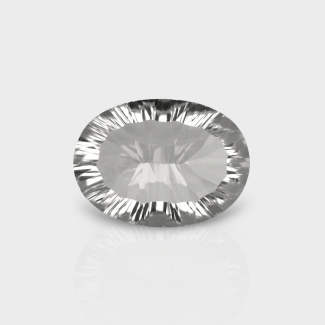 Crystal Quartz 18x13mm Concave Cut Oval AAA Loose Gemstone - 181945