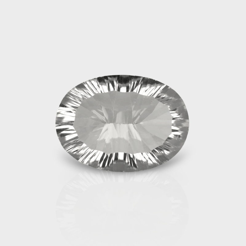 Crystal Quartz 18x13mm Concave Cut Oval AAA Loose Gemstone - 181945