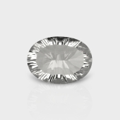 Crystal Quartz 18x13mm Concave Cut Oval AAA Loose Gemstone - 181945