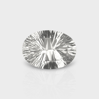 Crystal Quartz 18x13mm Concave Cut Oval AAA Loose Gemstone - 181946