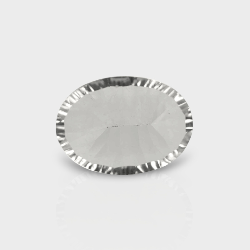 Crystal Quartz 18x13mm Concave Cut Oval AAA Loose Gemstone - 181948